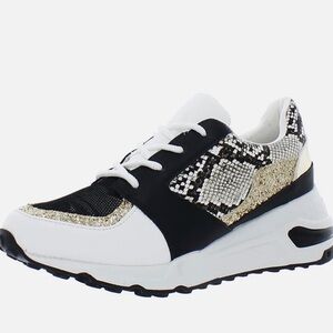 Steve Madden Boomer Womens Faux Leather Lifestyle Casual And Fashion Sneakers